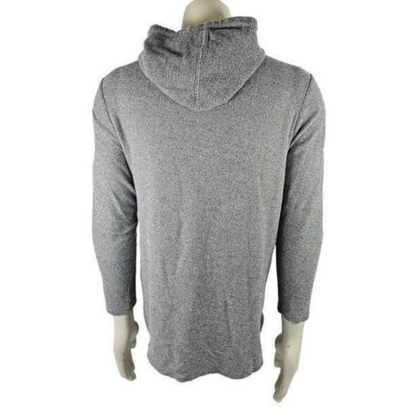 PacSun Men’s M Gray Casual Hoodie Lightweight Sweater Zip Sides Pocket Pullover - Picture 3 of 6